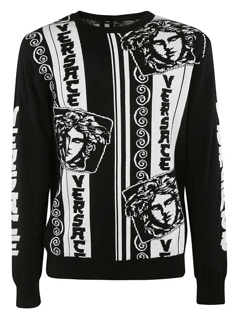 versace sweatshirt men's|versace crew neck sweater.